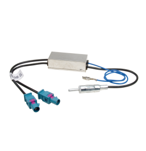 ACV DIN antenna adapter  2x FAKRA / phantom power supply 140305 image