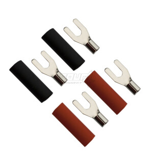 FOUR Connect 4-690811 M3 fork connector 2.5mm², 2xRed and 2xBlack image