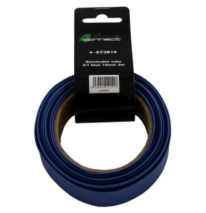 FOUR Connect 4-STS3B19 Shrink tube,  2:1 blue 19mm 3m image