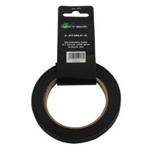 FOUR Connect 4-ST3BL6-G shrink tube,  2:1 Black with glue 6.4mm 3m image