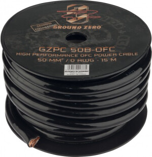 Ground Zero OFC virtakaapeli 50mm2 15m musta image