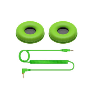 Pioneer DJ - HC-CP08-G Cable+ear pads for HDJ-CUE1, (Green) image