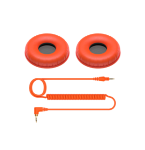 Pioneer DJ - HC-CP08-M Cable+ear pads for HDJ-CUE1 (Orange) image