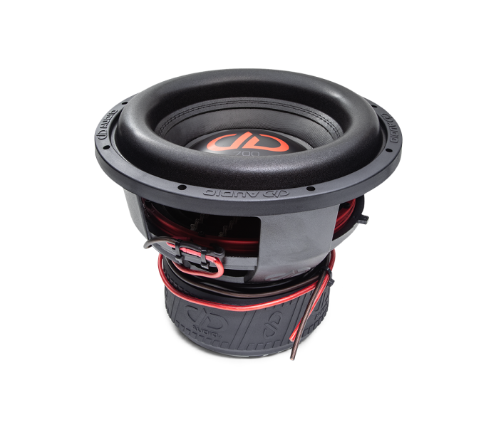 700f Series Subwoofer photo angled top to bottom showing surround basket motor boot image