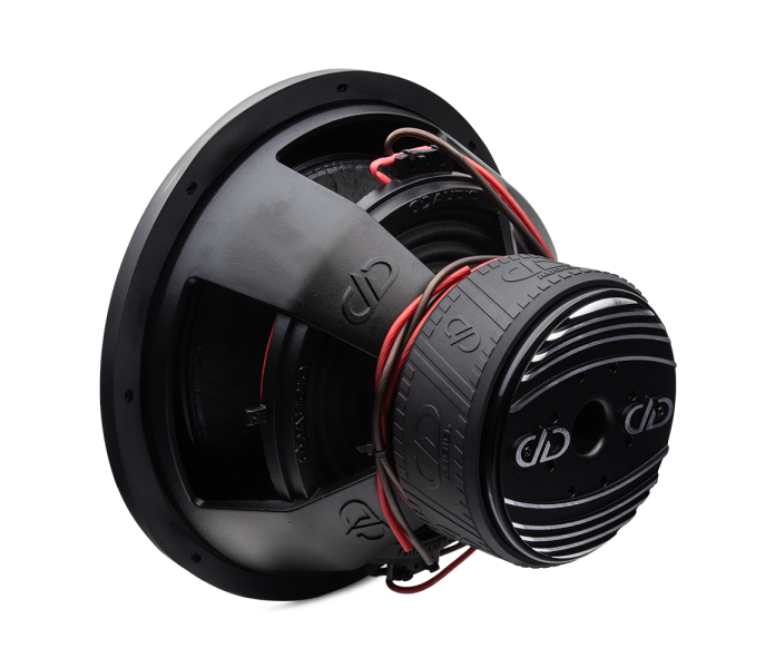 700f Series Subwoofer photo angled back right to show heatsink motor boot part of basket 1 image