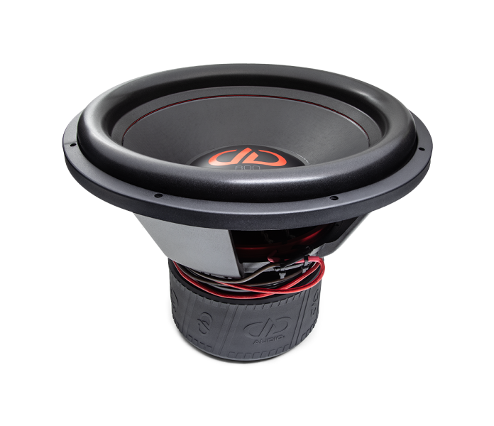 800f Series Subwoofer photo angled top to bottom showing surround basket motor boot 1 image