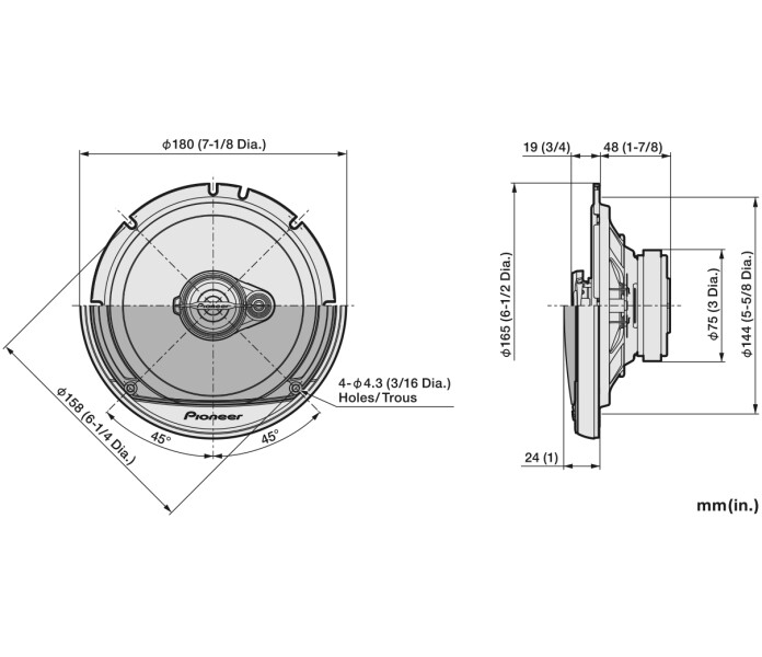 ts a1671f xiew line drawing image