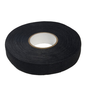 FOUR Connect PET Fleece Tape, W:19mm, L:25m/Roll, Black Color, Tearable image