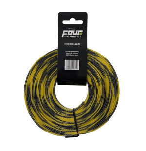 FOUR Connect 4-NS10BLYE12 Nylonsock Black/Yellow 12/25mm 10m image