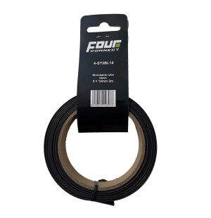 FOUR Connect 4-ST3BL14 Shrink Tube, 2:1 Musta 14 Mm 3m image