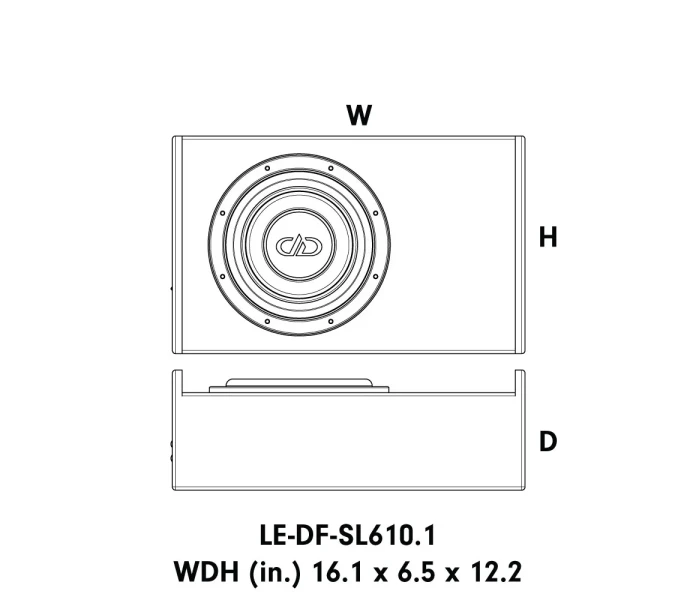 LE DF SL610 1 enclosure sizes image