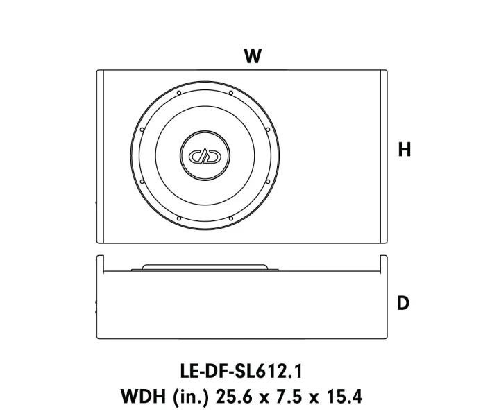 LE DF SL612 1 enclosure sizes image