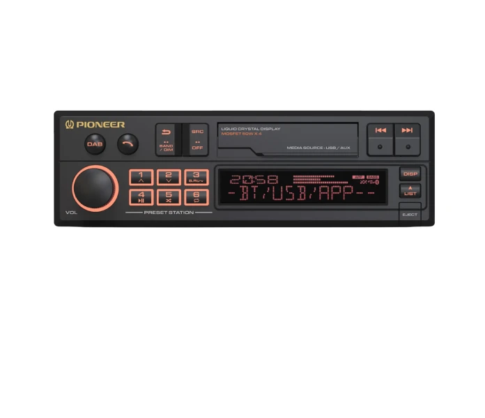 7  Pioneer SXT C10PS Orange Flap Closed White Background image