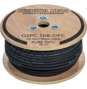 Ground Zero OFC virtakaapeli 10mm2 50m musta image